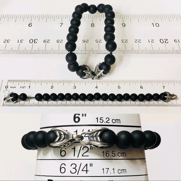 David Yurman Black Onyx Spiritual Bead Bracelet - Picture 5 of 6